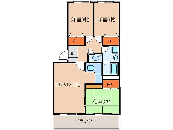 フォレストハウスの物件間取画像